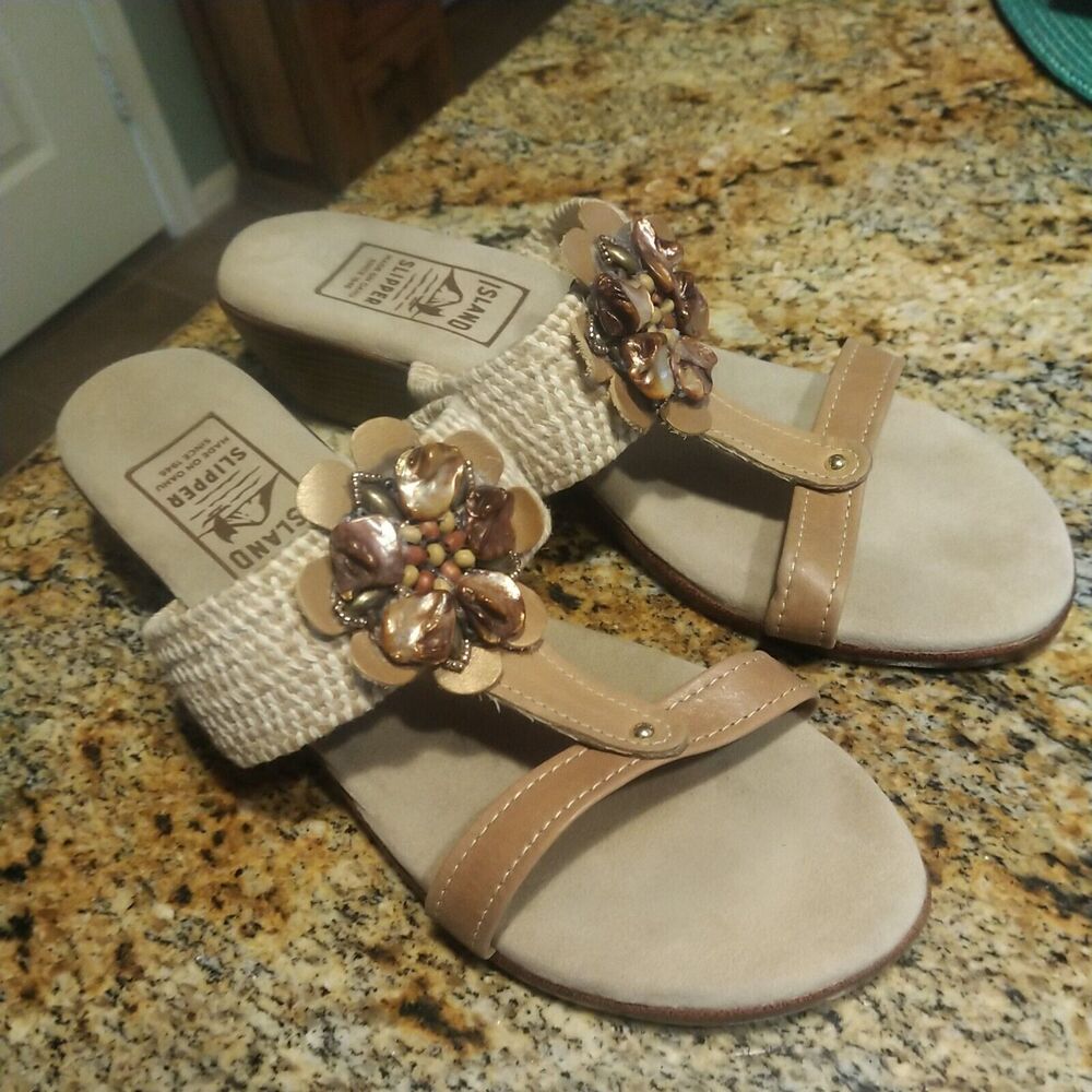 Island Slipper Women's Wedge Sandals Size 11